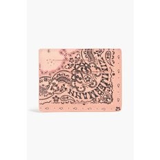 Paisley-print textured-leather cardholder 오렌지 1647597359010785