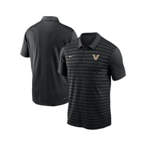 맨즈 블랙 Vanderbilt Commodores 2024 사이드라인 빅토리 코치 퍼포먼스 폴로셔츠 카라