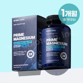 본사이언스 알비온 킬레이트 마그네슘 프라임 마그트리니티 글리시네이트 고흡수 90캡슐 1병