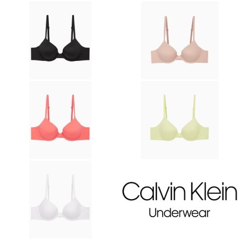 Calvin Klein Underwear 25SS 여성 퍼펙틀리 핏 퍼펙트 커버리지 컨투어 브라 5종 택1(F3837AD-001/7NS/VOJ/SYC/100)