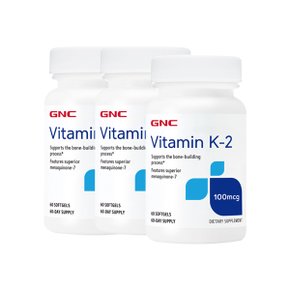 [해외직구] 지앤씨 GNC 비타민 K2 100mcg 60알 X3