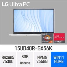 LG전자 2023 울트라PC 15UD40R-GX56K - 램 8GB / NVMe 256GB / 윈11 홈