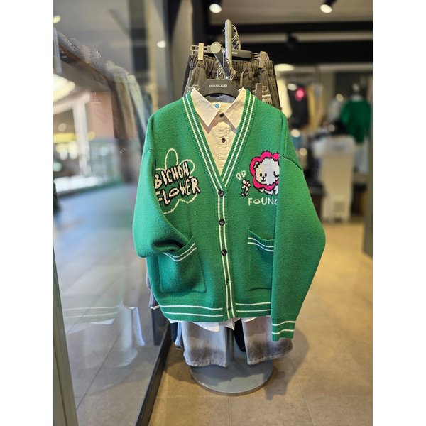 [시흥점] 비숑플라워 오버핏 헤비니트가디건(남여공용)/JGZZ52B01GN