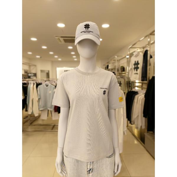 [여주점] 우먼즈 옐로우 테이핑 해시태그 티셔츠BA252TS501_LD