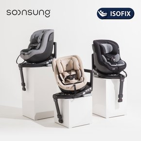 핀 뉴블랙 회전형 카시트 ISOFIX 색상선택 / 선쉐이드