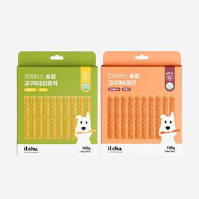 잇츄러스 슬림 4종 10개입 강아지 알러지 간식 치석제거 덴탈껌