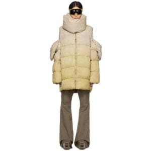 릭오웬스 24 FW 릭오웬스 Moncler    토프   그린 다운 코트 241232M178005