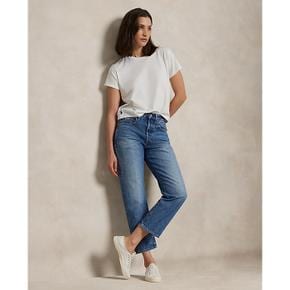 여성 릴렉스 스트레이트 크롭 진(WMPODNMNA020064400)