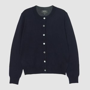 아페쎄 A.P.C. 아페쎄 여성 마린 R-넥 메리노울 가디건 네이비 WVAWM F22174 IAK