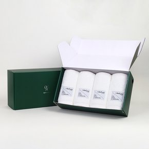 송월타올 1퍼센테이지 밀크폼 210g 40수 타올 4P 선물세트