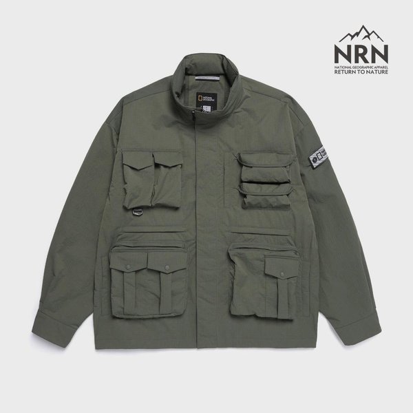 [여주점] N251MJP110 NRN 멀티포켓 스탠드넥 유틸리티 점퍼 카키