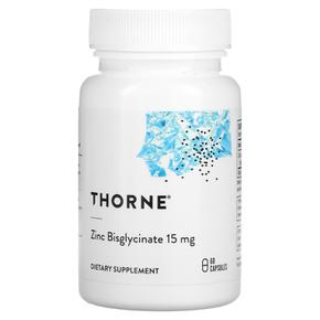 [해외직구]쏜리서치 징크 아연 비글리시네이트 15mg 60캡슐 2팩 Thorne Research Zinc Bisglycinate 15 mg 60 Capsules