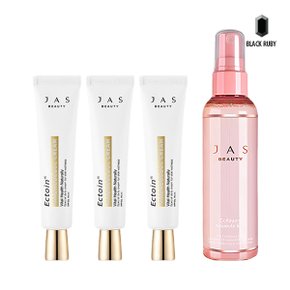 쟈스 엑토인 맨얼굴 크림 30ml x3 + 콜라겐 앰플 미스트 100ml