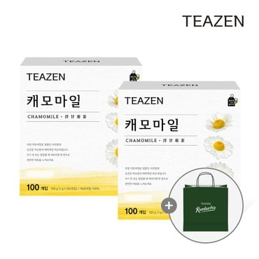 티젠 캐모마일 100티백x2개 + 쇼핑백 증정