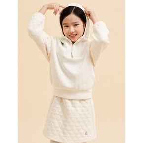 [30%OFF][BEANPOLE KIDS] 여아 면 퀼팅 반집업 상하 세트  아이보리 (BI3841G010)