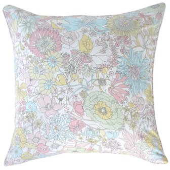  DDintex 디디 인텍스 FLORET LONDON 쿠션 커버 식스티 옐로우 45×45cm [리버티 프린트 사용]