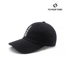 FLY NEW YORK 워드마크 스트럭쳐 볼캡 블랙 FNEH2301_BLACK