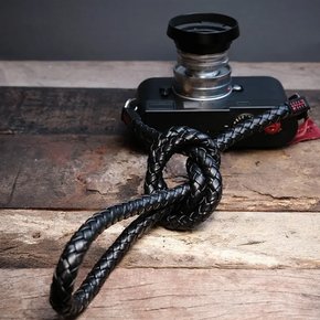 [Barton1972] 바톤 스트랩 휩 XL 블랙 Leather Neck Strap Whip XL Black