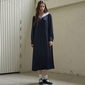 SAILOR PLEATS DRESS_NAVY