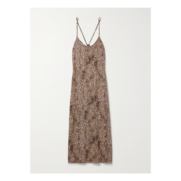 레오파드 프린트 코튼 저지 나이트드레스 1647597340909020