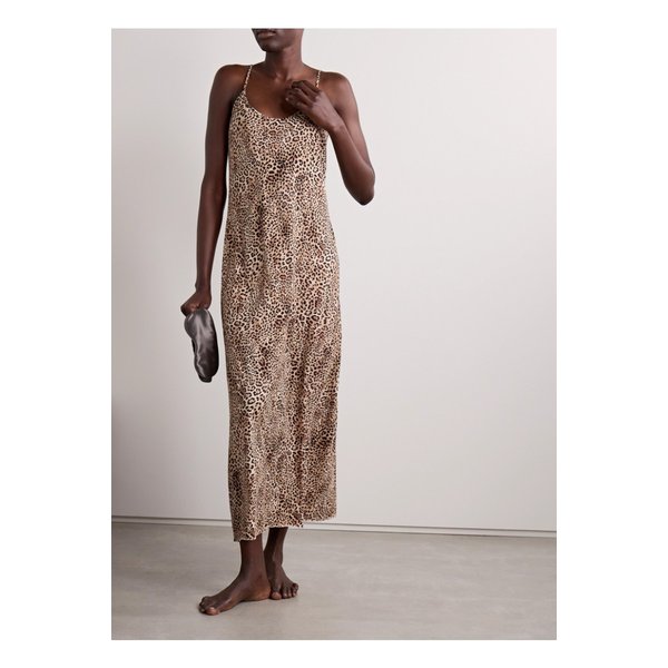 레오파드 프린트 코튼 저지 나이트드레스 1647597340909020