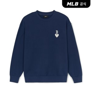 MLB [코리아공식] 하트 오버핏 맨투맨 BOS (Navy)