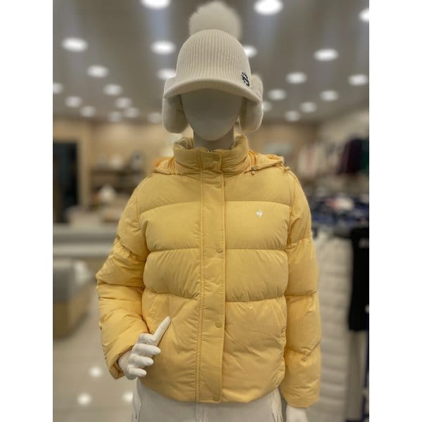 [여주점] 여성 후드 탈착형 구스 다운 스윙 점퍼 GP422LDJO1 LYEL