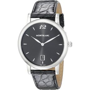 미국 몽블랑 시계 Montblanc Star Classique Date 블랙 레더 스트랩 Swiss 워치 108769 1689260