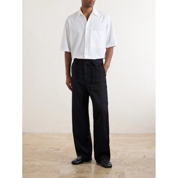 와이드 울 헤링본 카고 팬츠 46376663162971097