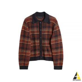 24 EVENING POLO RUST GEEZER CHECK (M2243ER) (이브닝 폴로 가디건) 78167699