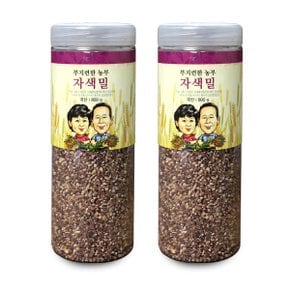 [부지런한 농부] 국내산 전남고흥군 페트용기 자색밀 800g x 2개