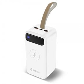 그린전산 QC3.0 USB-PD 보조배터리 40000mAh (화이트)