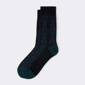 Green Check Socks CALAX25517GRX