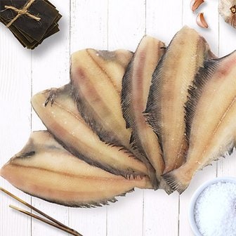 통영수산물시장 반건조 손질 가자미(두절) 500g 6~8미