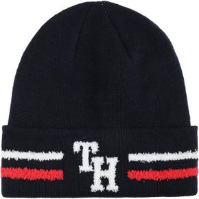 영국 타미힐피거 머플러 Tommy Hilfiger Men`s Fleece Th Monogram Cuff Hat Beanie 1585532