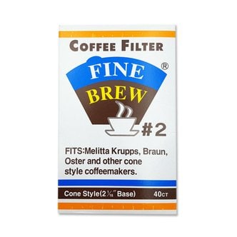 에이디피 화인브루 커피필터 2~4인용 40매입