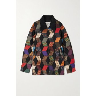 씨뉴욕 코듀로이 트리밍 퀼티드 패치워크 코튼 재킷 46376663162969474