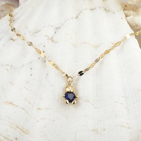 [rorojewelry]사파이어 허그 / 14k 목걸이