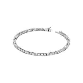 14K 랩다이아몬드 4프롱 테니스 팔찌 0.2ct