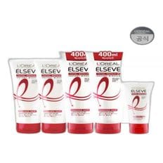 LOREAL PARIS [구성] 로레알파리 토탈 리페어5 인스턴트 미라클 헤어팩 170ml 2개 + 400ml(대용량) 2개 + 헤어팩 50ml