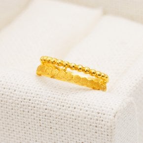 24K 순금 로얄 버블 반지 3.75g