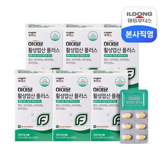 일동후디스 하이뮨 활성엽산 플러스 480mg 30정 6박스 /면역 임산부영양