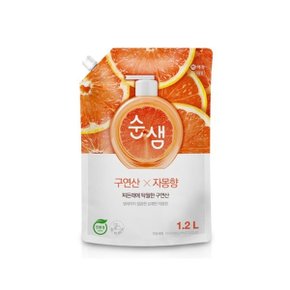 애경 순샘 구연산자몽 1.2L 리필 X 10개/박스