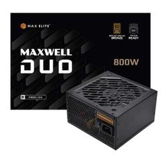 맥스엘리트 MAXWELL DUO 800W 80PLUS 브론즈 PCIE5 플랫 파워 블랙