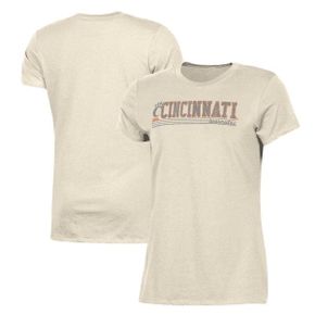 4413025 Champion Womens Cream Cincinnati Bearcats Classic T-Shirt