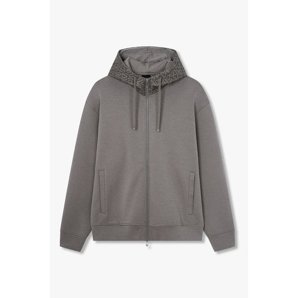 남성 리피트 로고 퀼팅 후디 집업 A415331027000