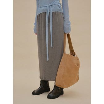 트위 해비트 스트라이프 맥시 롱 스커트