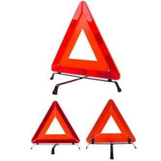 카푸 야간 빛반사 차량용 안전삼각대 표지판 주차금지 경광봉 램프 불꽃신호기 경고등 작업등 교통사고