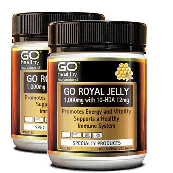 [해외직구] 뉴질랜드직구 Go Healthy 고헬씨 고 로얄젤리 1000mg 180소프트젤 2팩