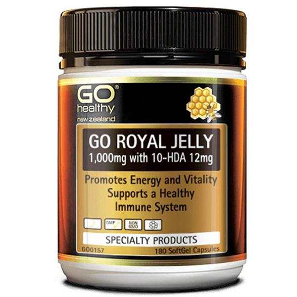 [해외직구] 뉴질랜드직구 Go Healthy 고헬씨 고 로얄젤리 1000mg 180소프트젤 2팩